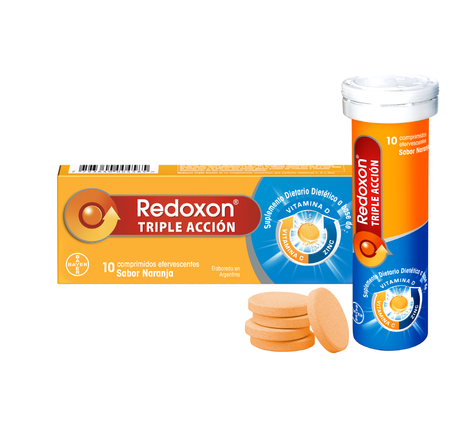 Suplementos vitamínicos Redoxon y Redoxitos para niños y adultos